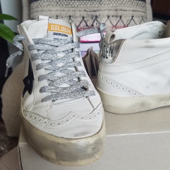 Golden Goose white/black/silver size 9 (39) - Picture 6 of 11